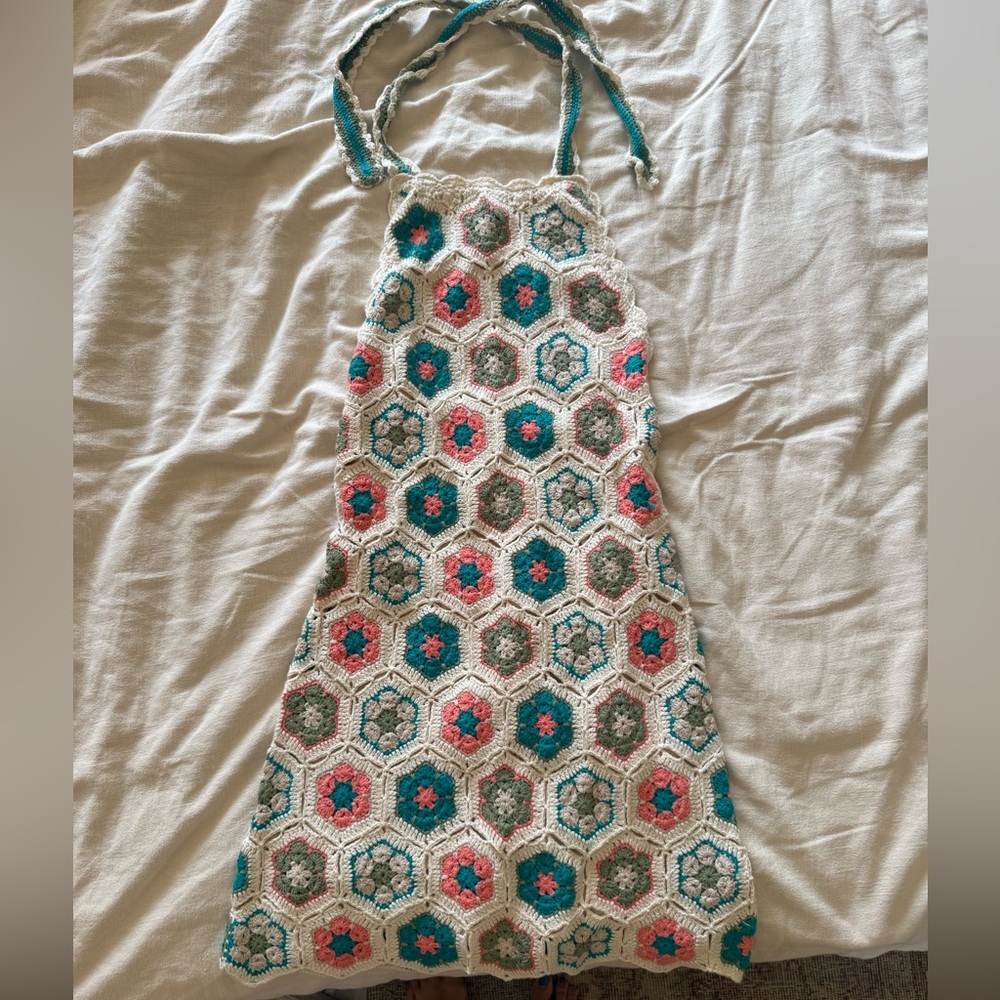Show Me Your MuMu Multicolor Crochet Dress - Picture 7 of 9